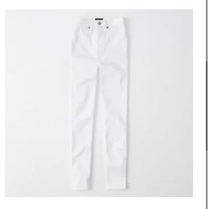 Abercrombie & Fitch White Ultra High Rise Jean Leggings